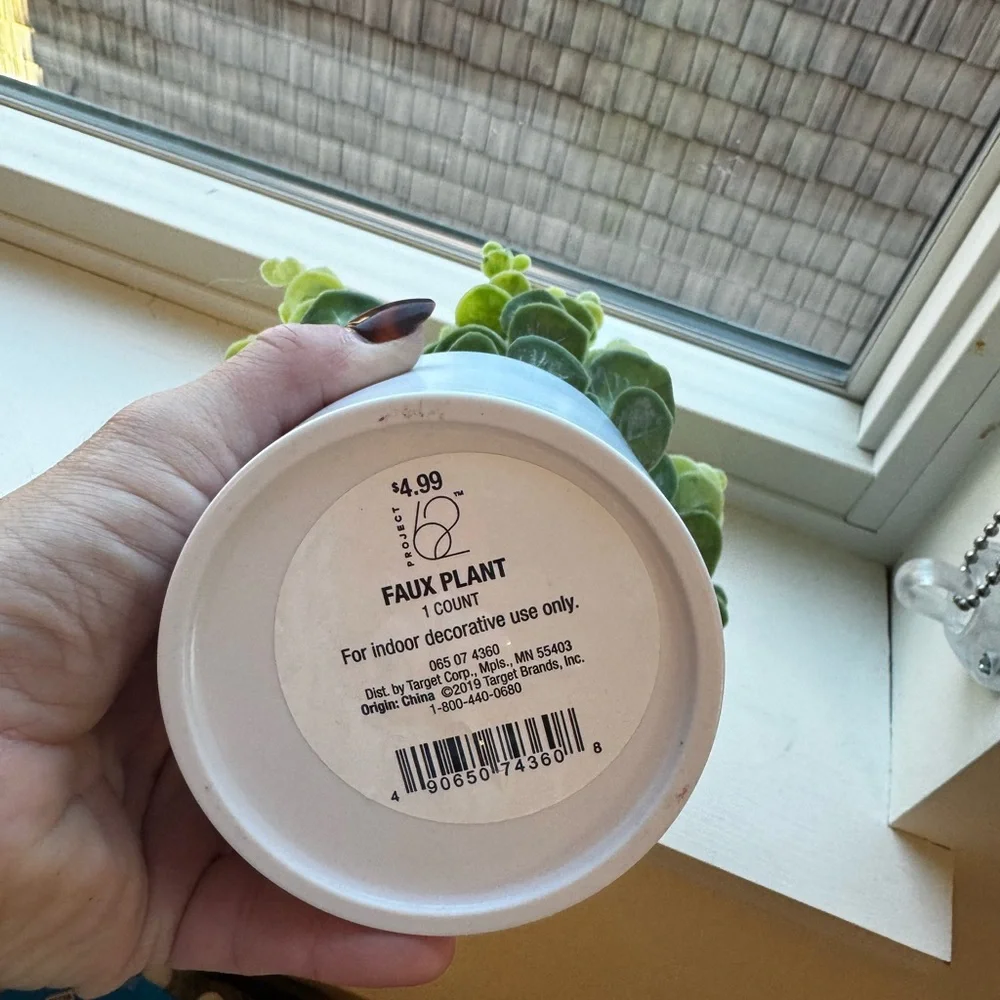 Target Faux Greenery in White Planter